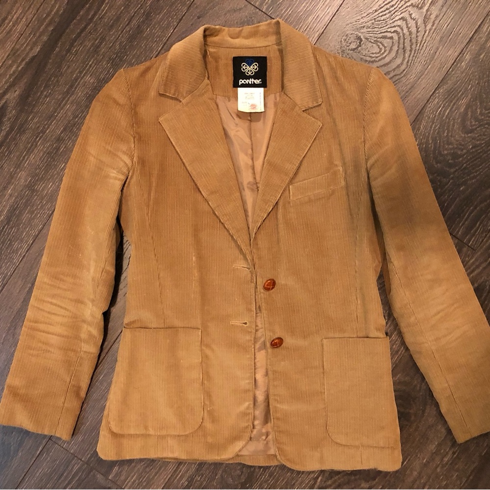 Vintage Panther Corduroy Blazer 1970’s Union Made Women’s Small